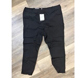 Who What Wear Black Ankle Pants Plus Size 24W High Rise Stretch NWT